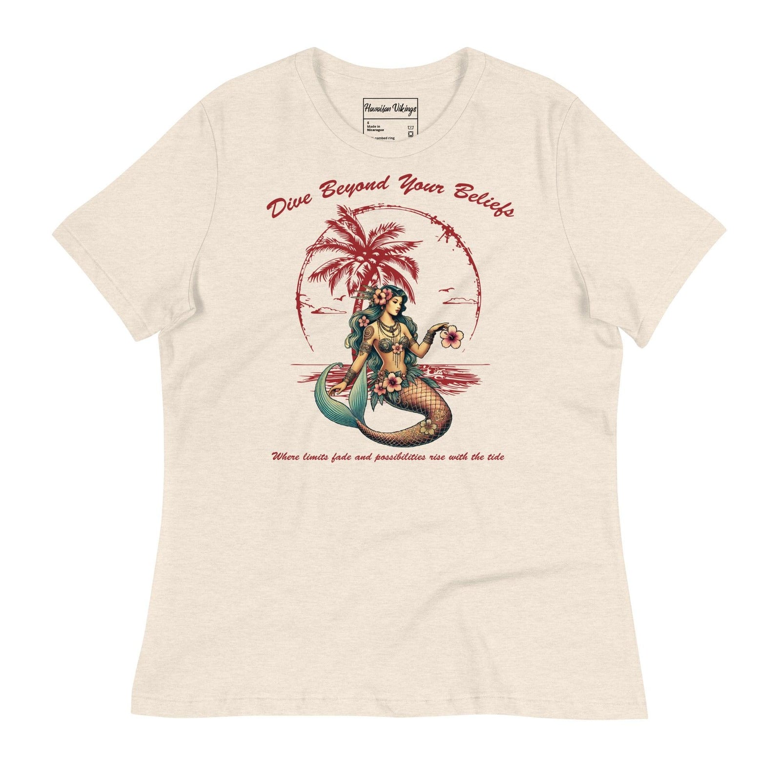 Dive Beyond Your Beliefs Women's Relaxed T-Shirt - Hawaiian Vikings