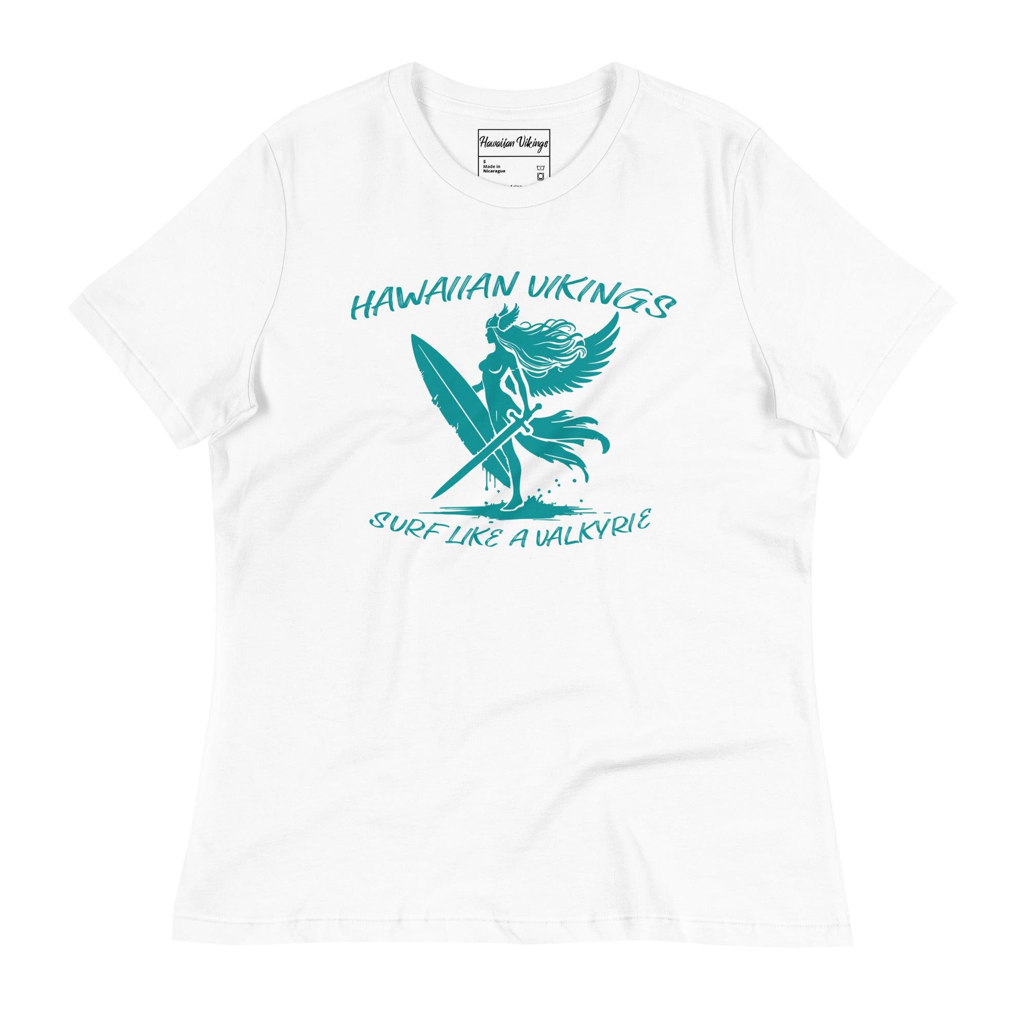 Surf Like a Valkyrie Women's Relaxed T-Shirt - Hawaiian Vikings