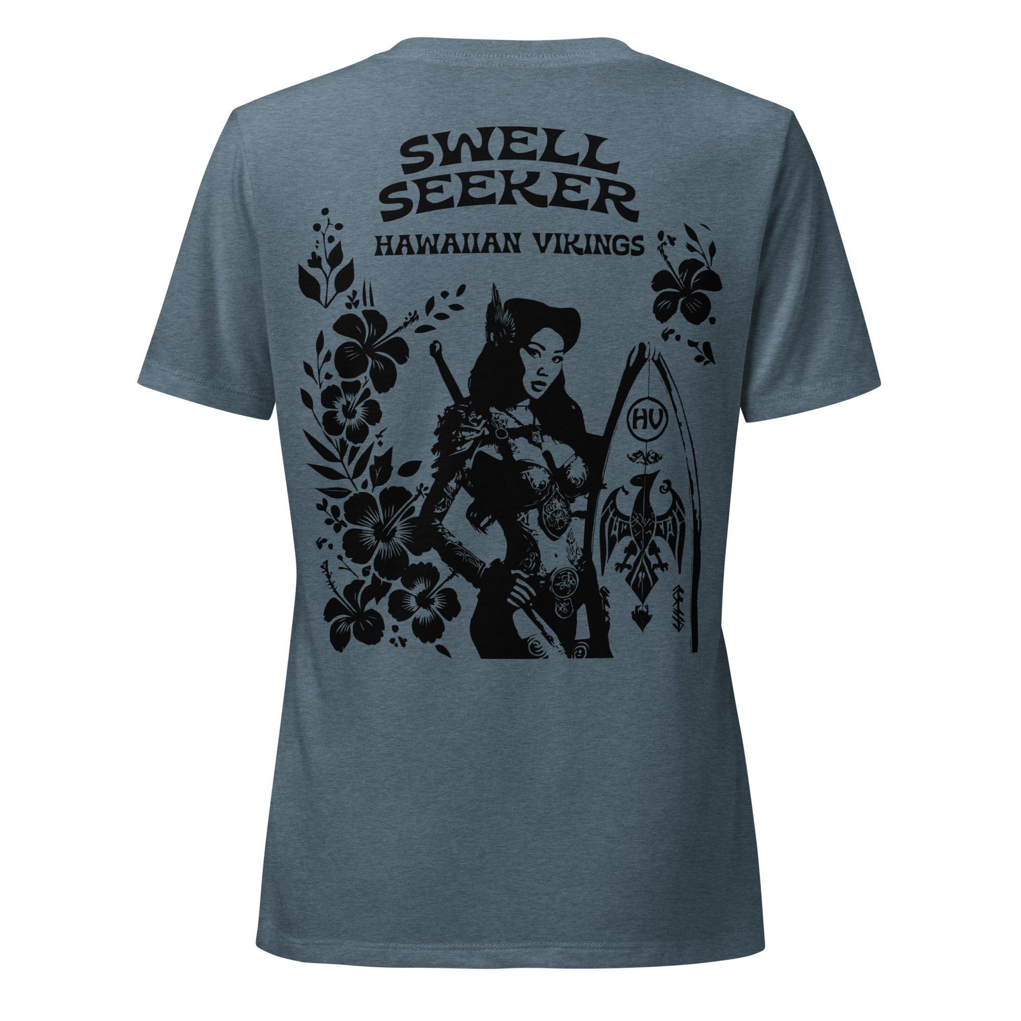 Swell Seeker Women’s Relaxed V-Neck T-shirt - Hawaiian Vikings