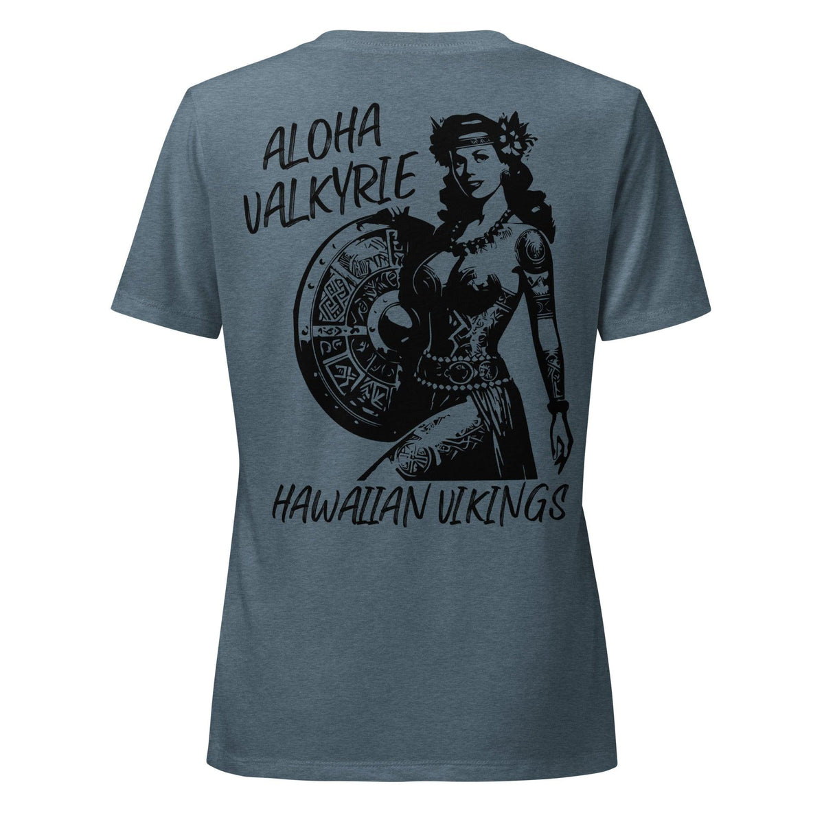 Valkyrie Ready for Battle Women&#39;s Relaxed V-Neck T-Shirt - Hawaiian Vikings