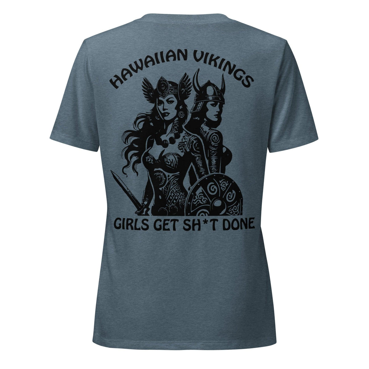 Girls Get Sh*t Done Women&#39;s Relaxed V-Neck T-Shirt - Hawaiian Vikings