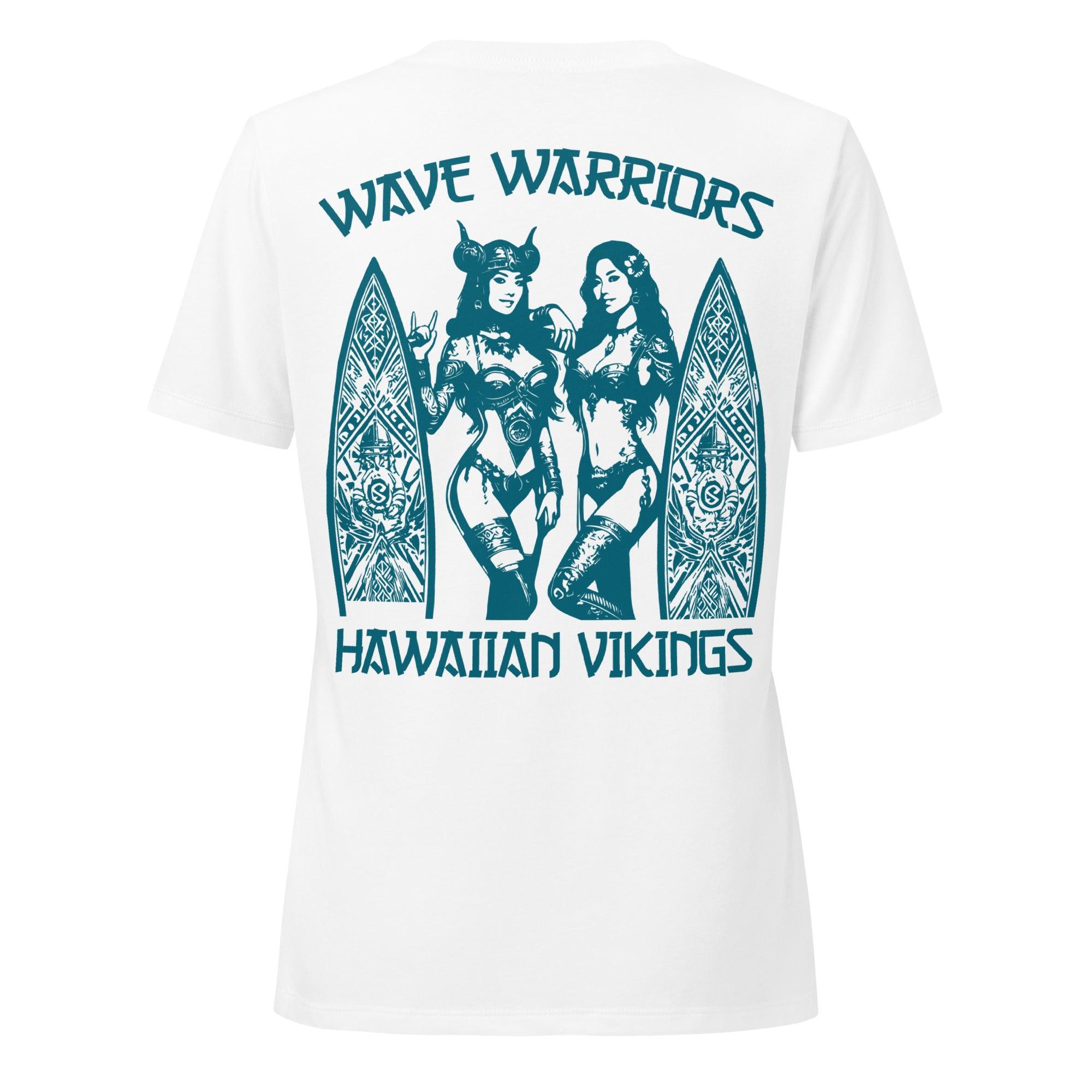 Wave Warriors Women's Relaxed V-Neck T-Shirt - Hawaiian Vikings