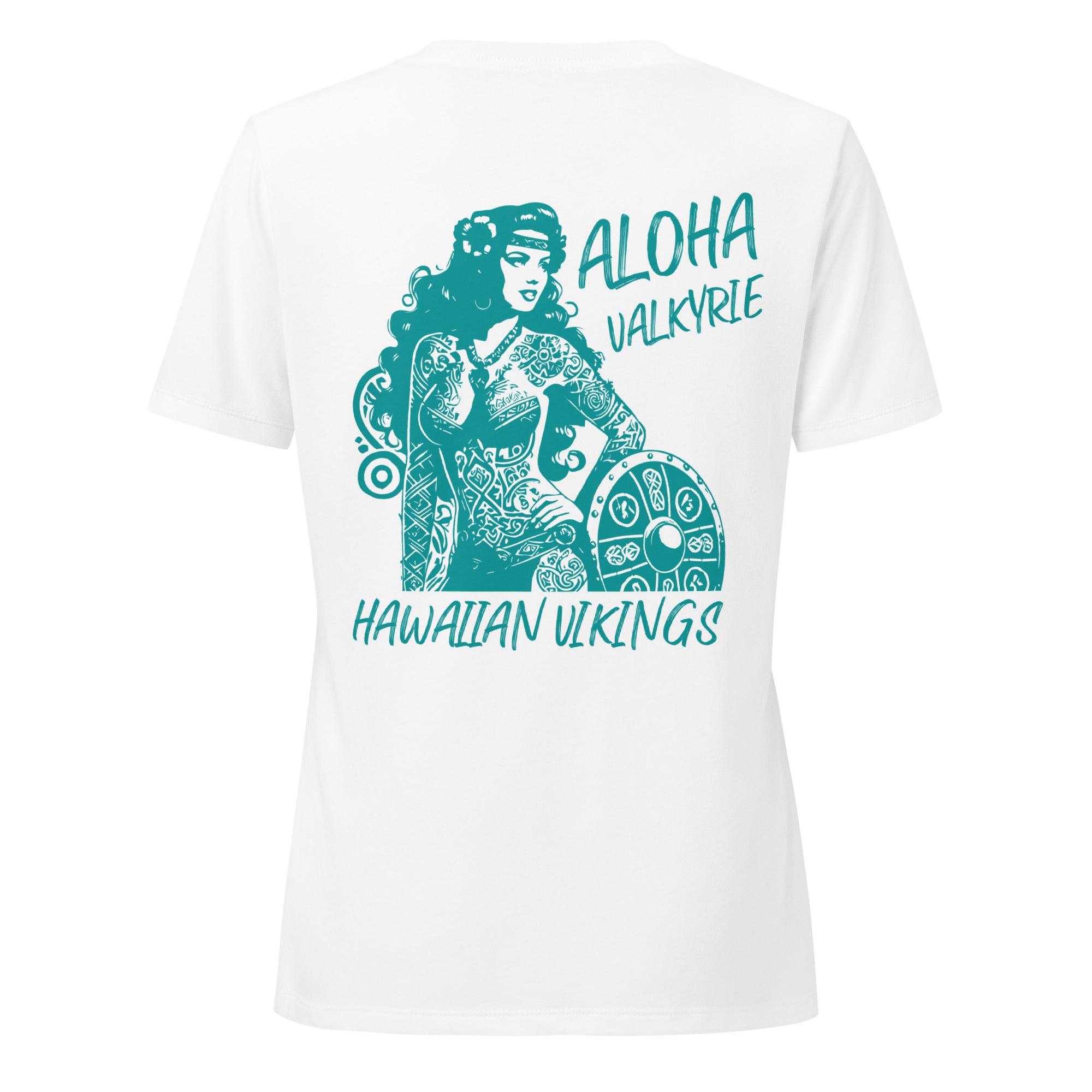 Sexy Shield Maiden Women’s Relaxed V-Neck T-shirt - Hawaiian Vikings