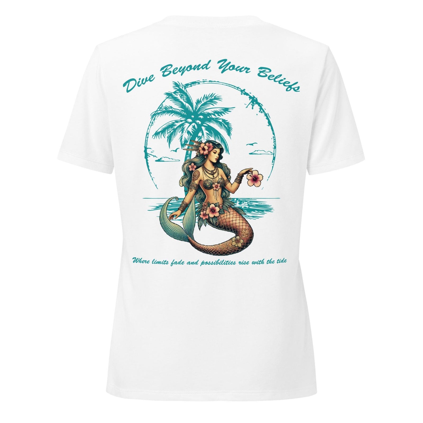 Dive Beyond Your Beliefs Women’s relaxed v-neck t-shirt - Hawaiian Vikings