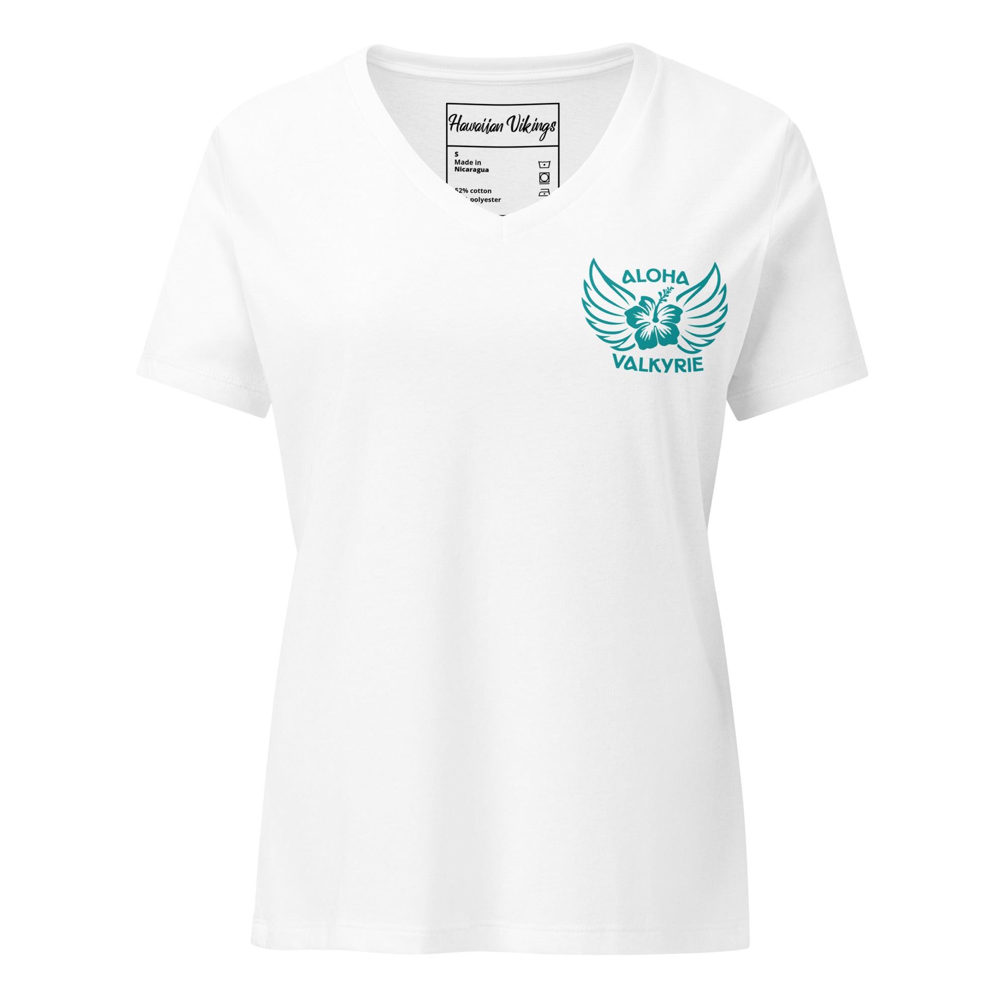 Warrior Queen Women’s Relaxed V-Neck T-Shirt - Hawaiian Vikings