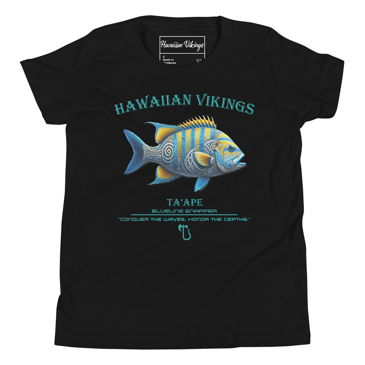 Blueline Snapper Youth Short Sleeve T-Shirt - Hawaiian Vikings