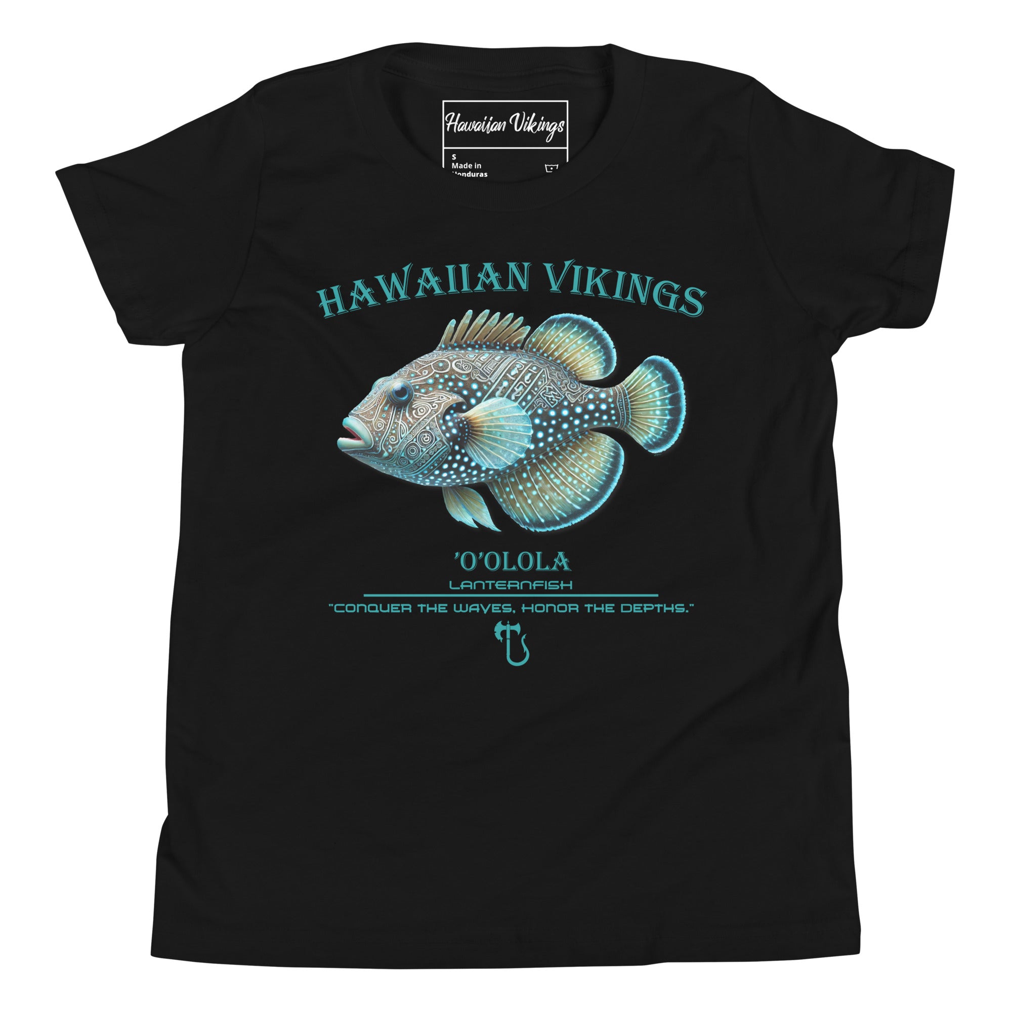 Lanternfish Youth Short Sleeve T-Shirt - Hawaiian Vikings