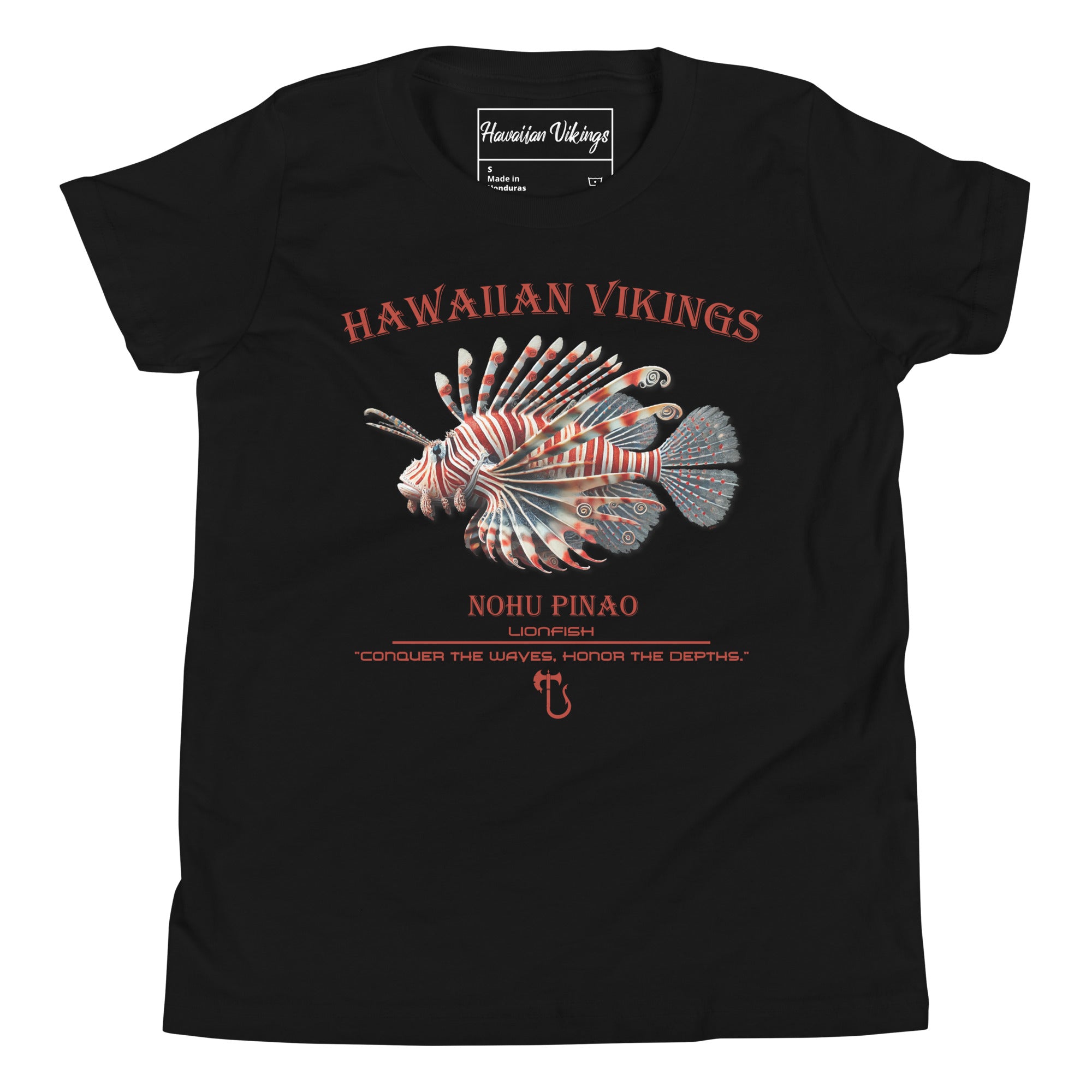 Lionfish Youth Short Sleeve T-Shirt - Hawaiian Vikings