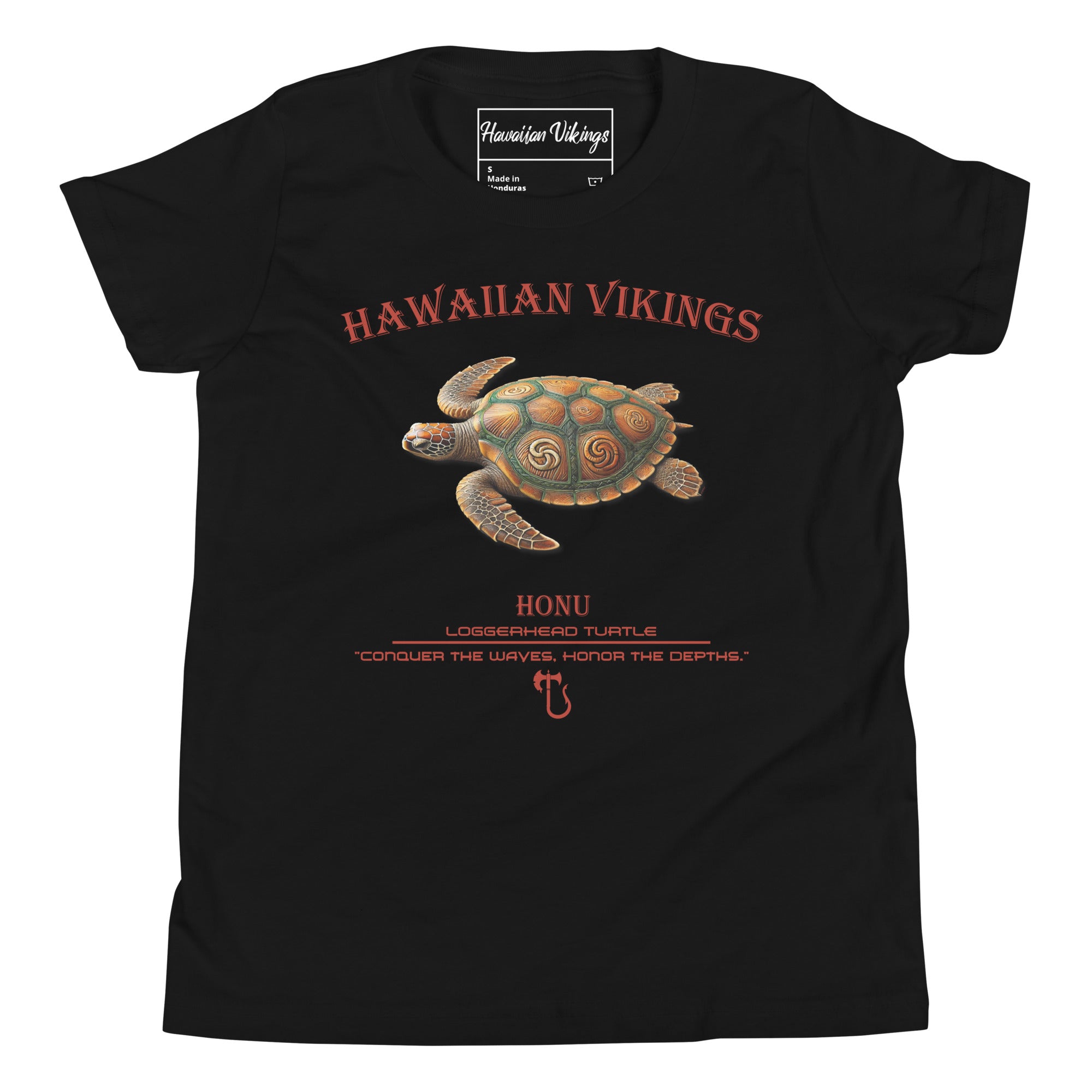 Loggerhead Turtle Youth Short Sleeve T-Shirt - Hawaiian Vikings