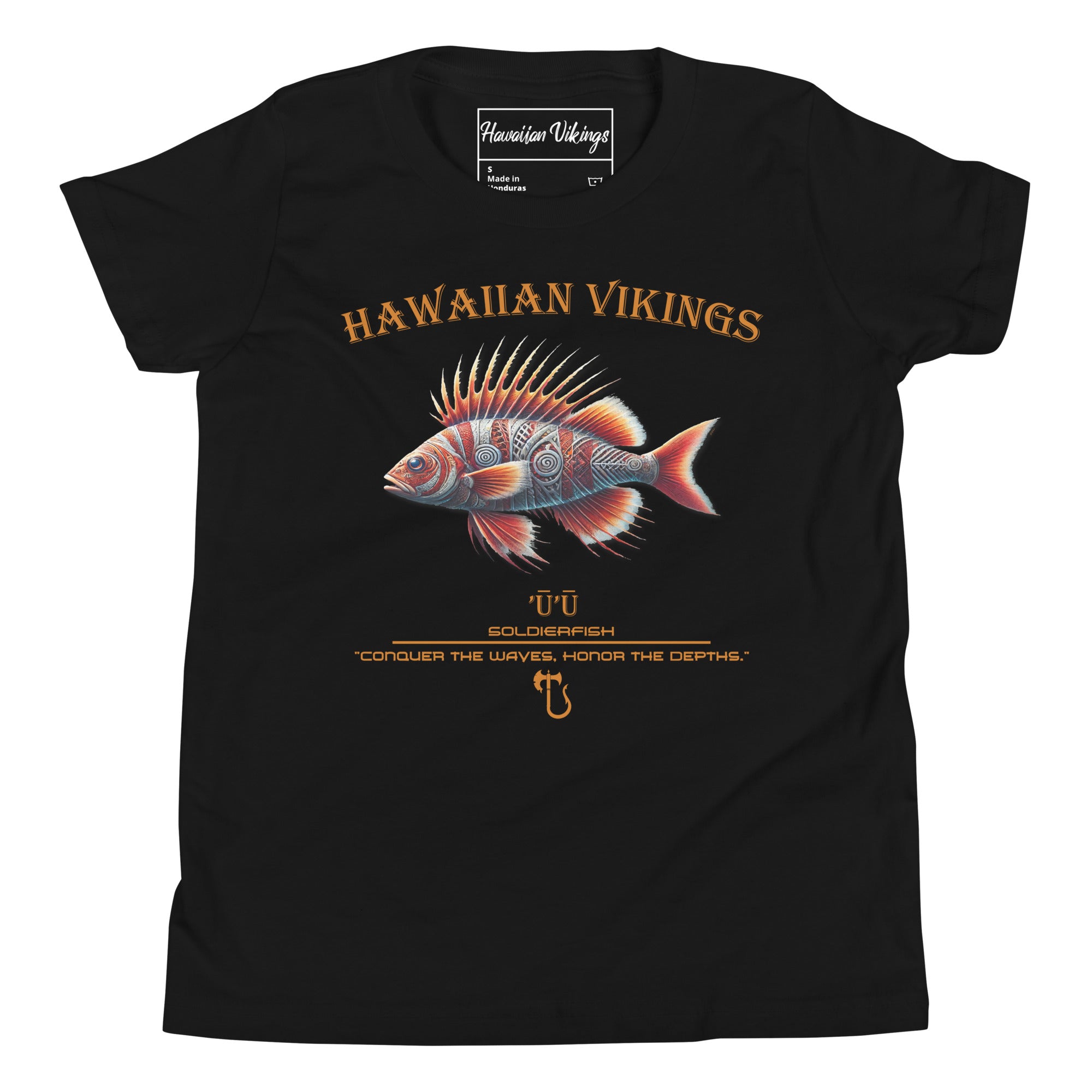 Soldierfish Youth Short Sleeve T-Shirt - Hawaiian Vikings