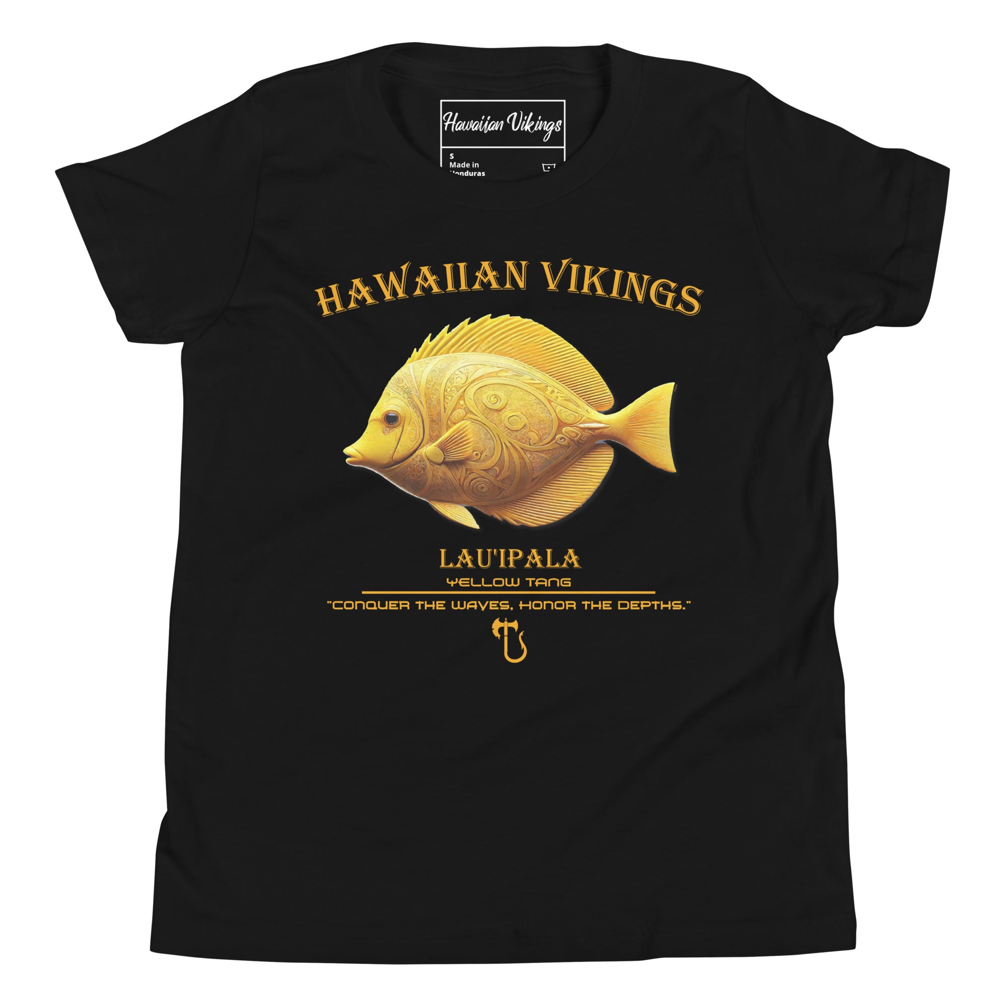 Yellow Tang Youth Short Sleeve T-Shirt - Hawaiian Vikings