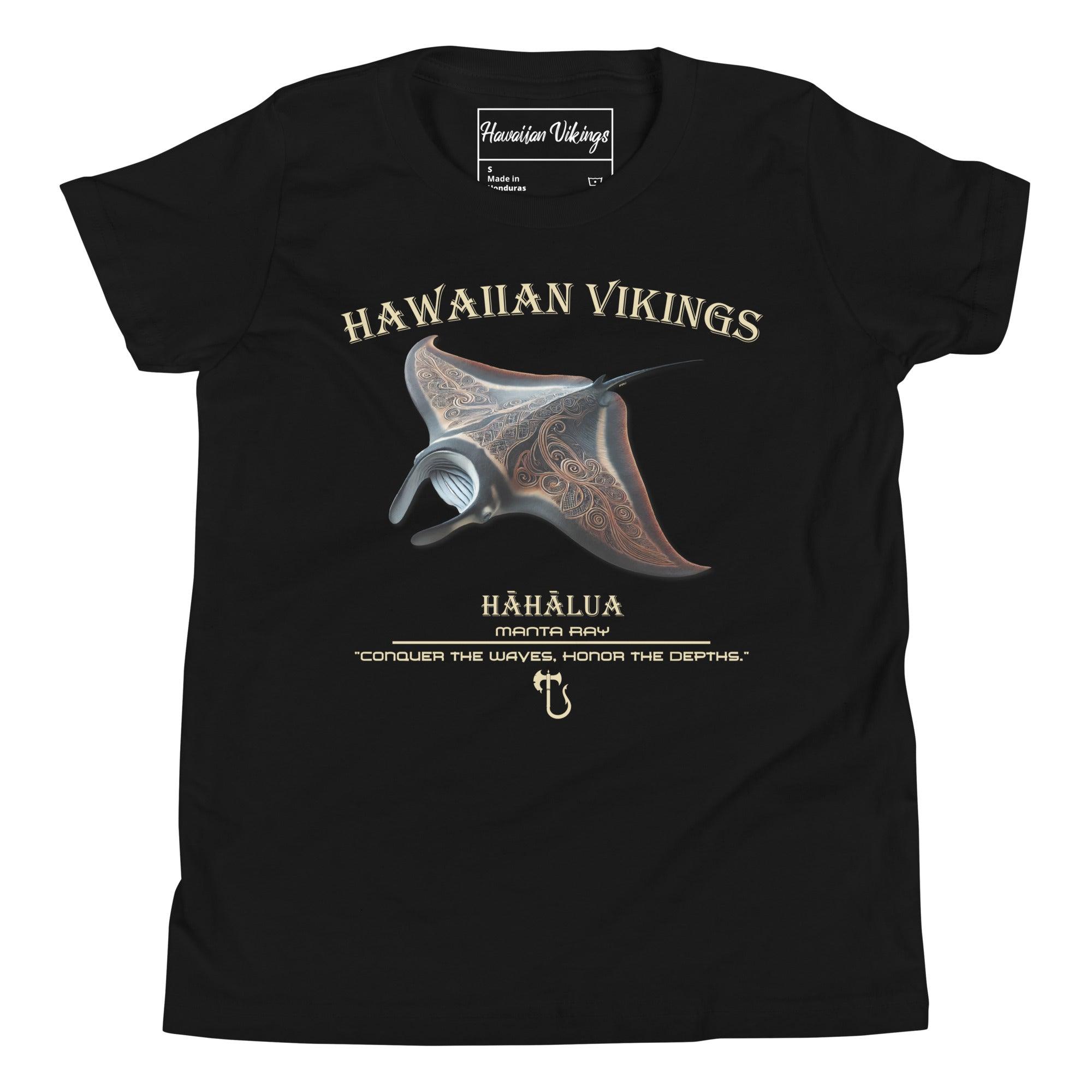 Manta Ray Youth Short Sleeve T-Shirt - Hawaiian Vikings