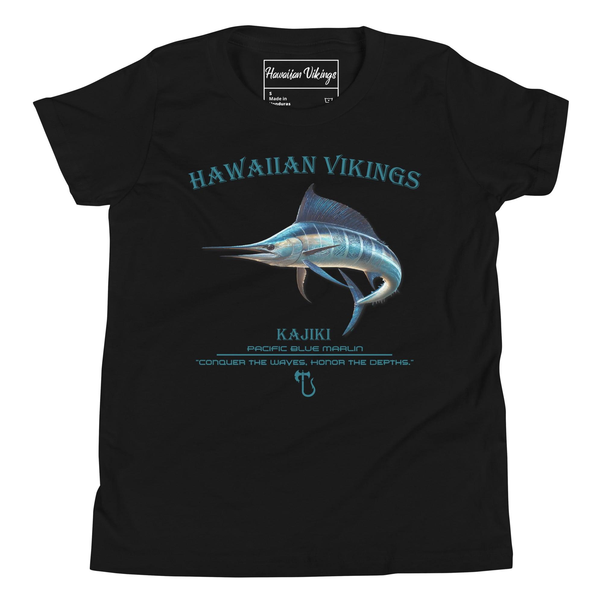 Pacific Blue Marlin Youth Short Sleeve T-Shirt - Hawaiian Vikings