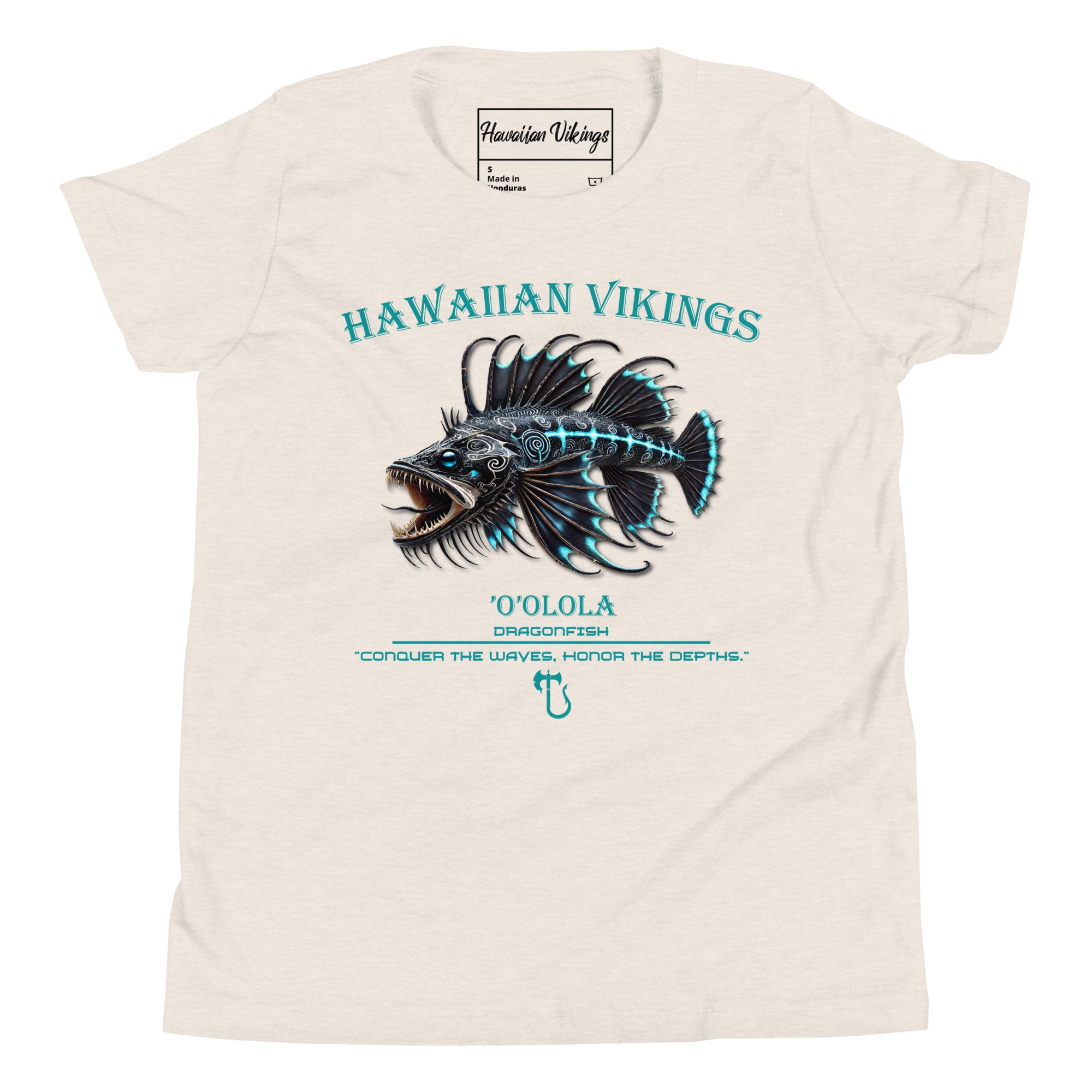 Dragonfish Youth Short Sleeve T-Shirt - Hawaiian Vikings