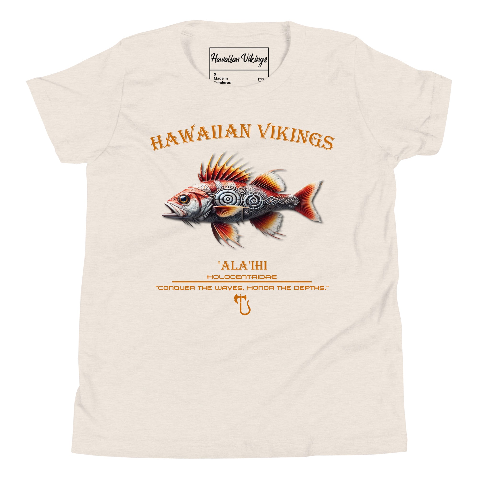 Holocentridae Youth Short Sleeve T-Shirt - Hawaiian Vikings