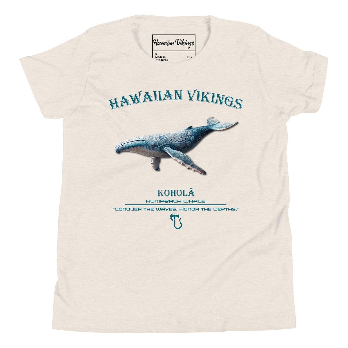 Humpback Whale Youth Short Sleeve T-Shirt - Hawaiian Vikings