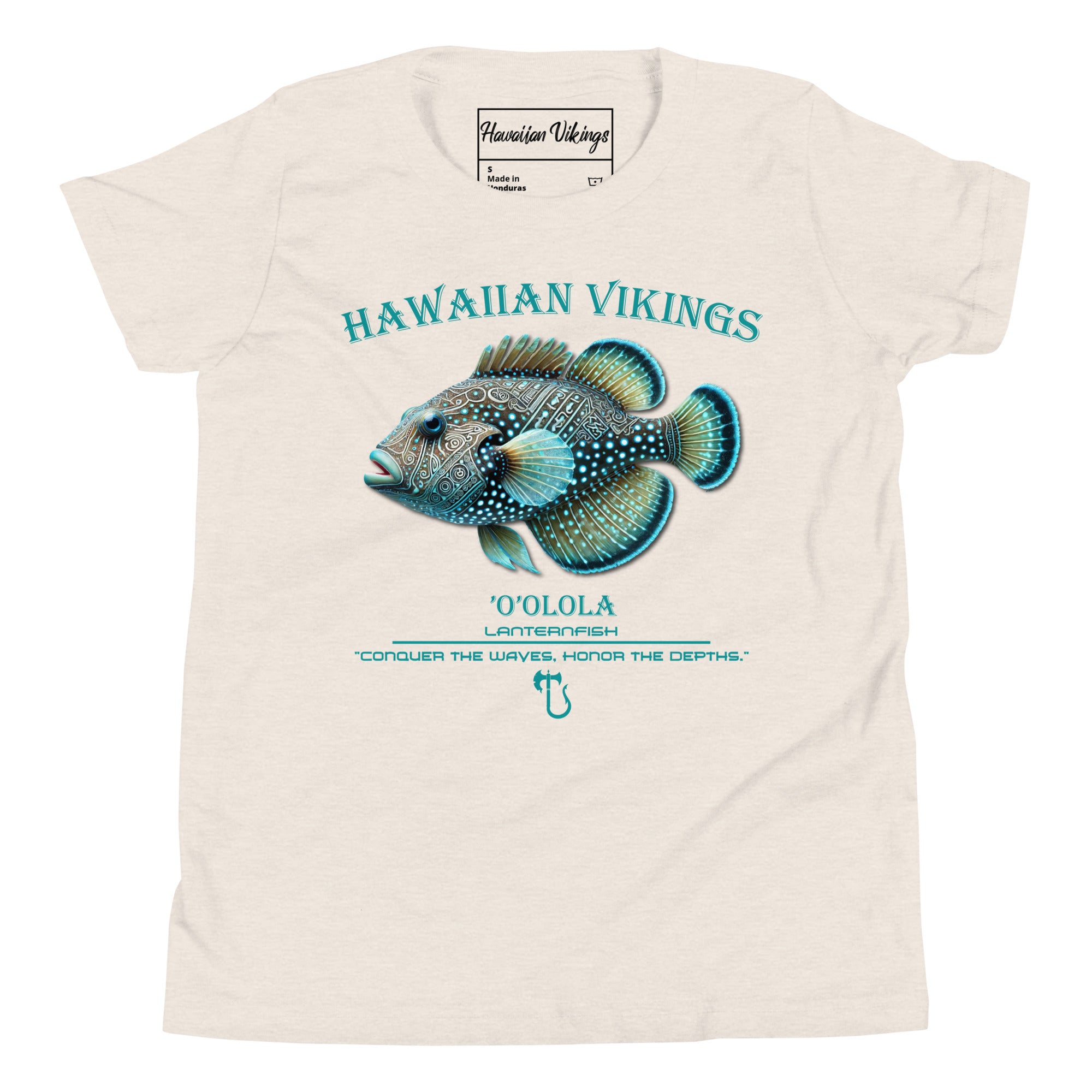 Lanternfish Youth Short Sleeve T-Shirt - Hawaiian Vikings