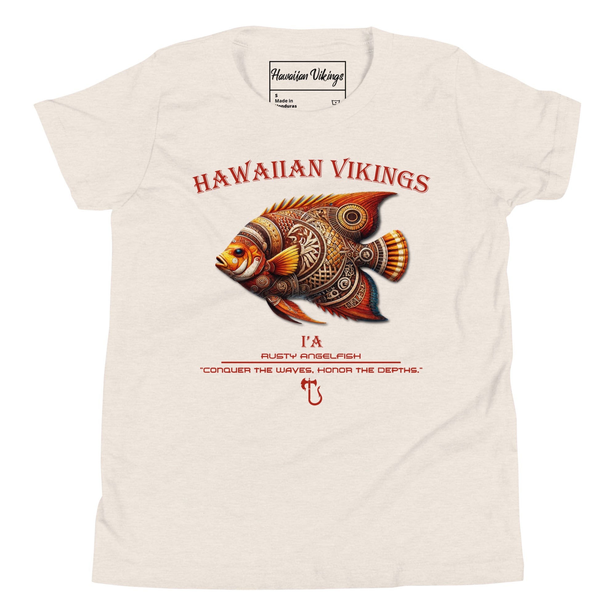 Rusty Angelfish Youth Short Sleeve T-Shirt - Hawaiian Vikings