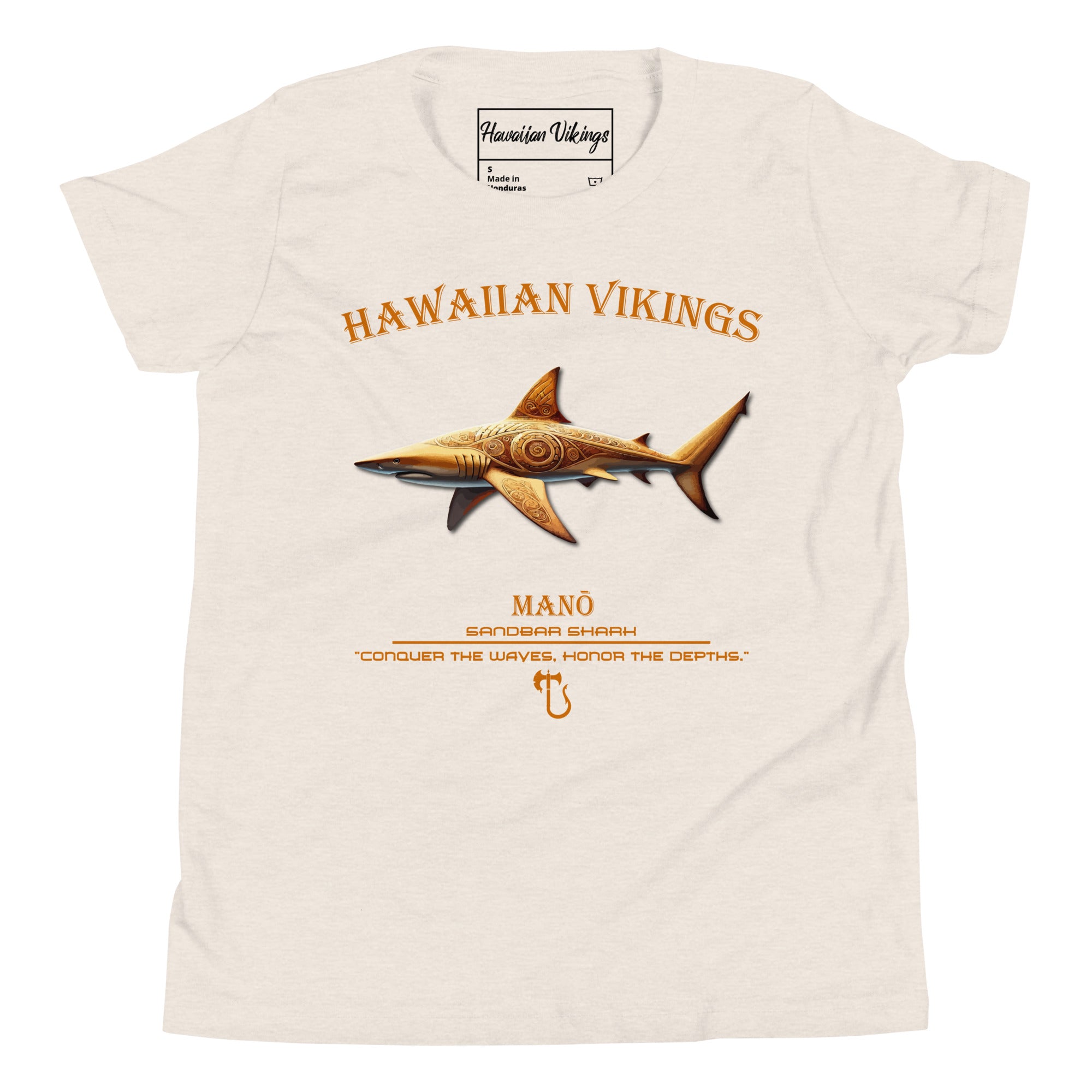 Sandbar Shark Youth Short Sleeve T-Shirt - Hawaiian Vikings