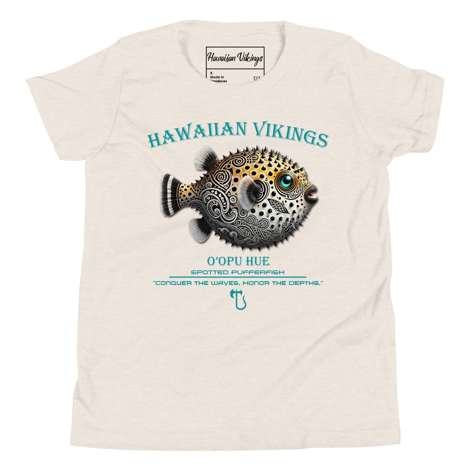 Spotted Pufferfish Youth Short Sleeve T-Shirt - Hawaiian Vikings