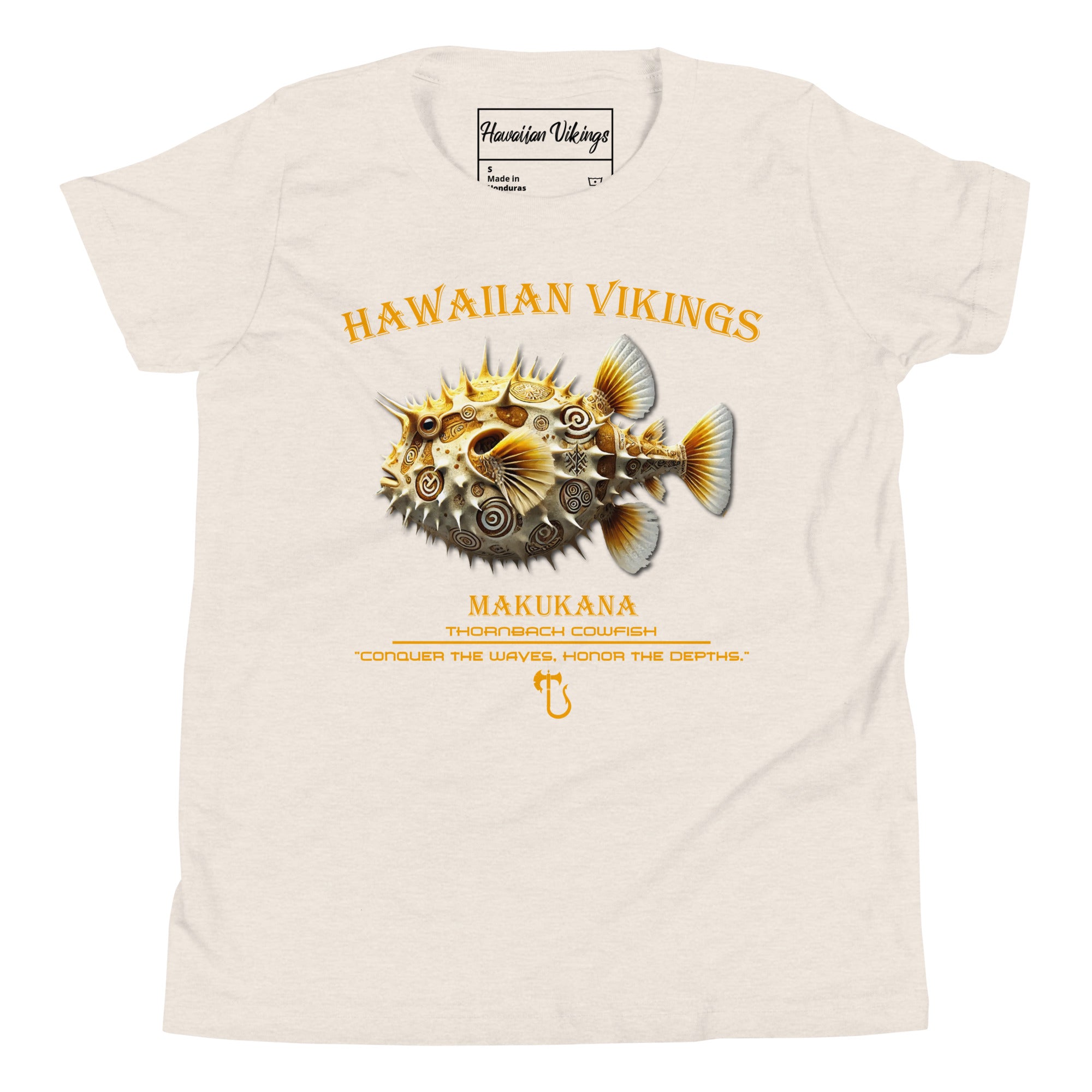 Thornback Cowfish Youth Short Sleeve T-Shirt - Hawaiian Vikings