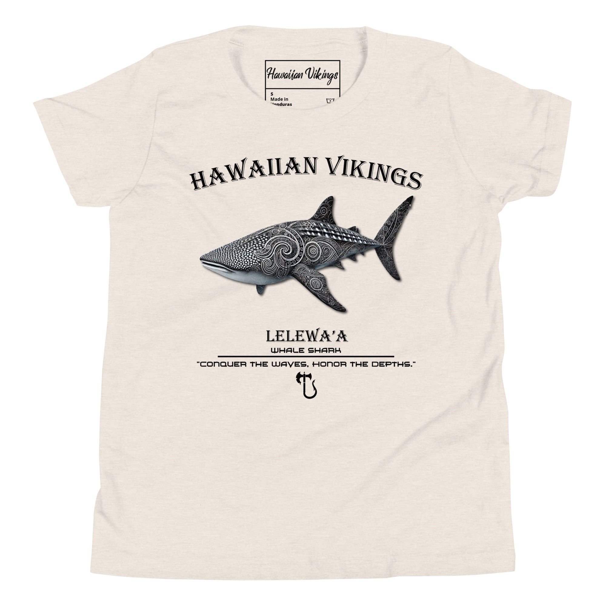 Whale Shark Youth Short Sleeve T-Shirt - Hawaiian Vikings