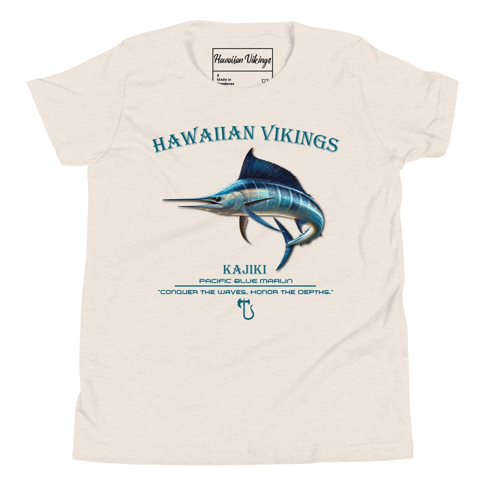 Pacific Blue Marlin Youth Short Sleeve T-Shirt - Hawaiian Vikings