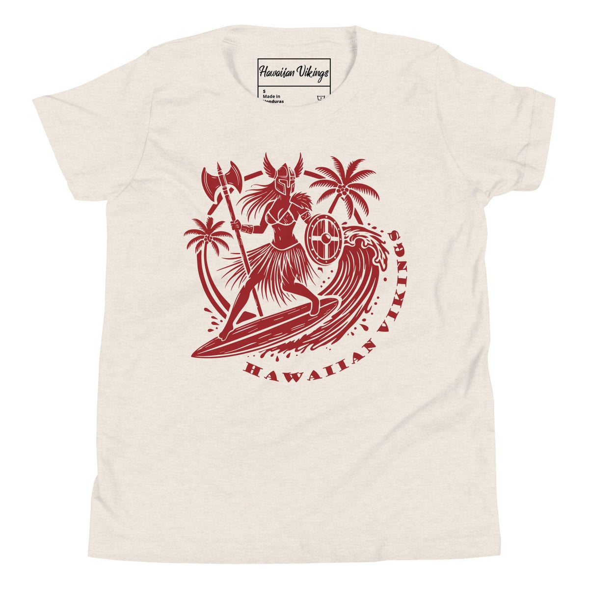 Freyja Surfing Girl&#39;s T-Shirt - Hawaiian Vikings