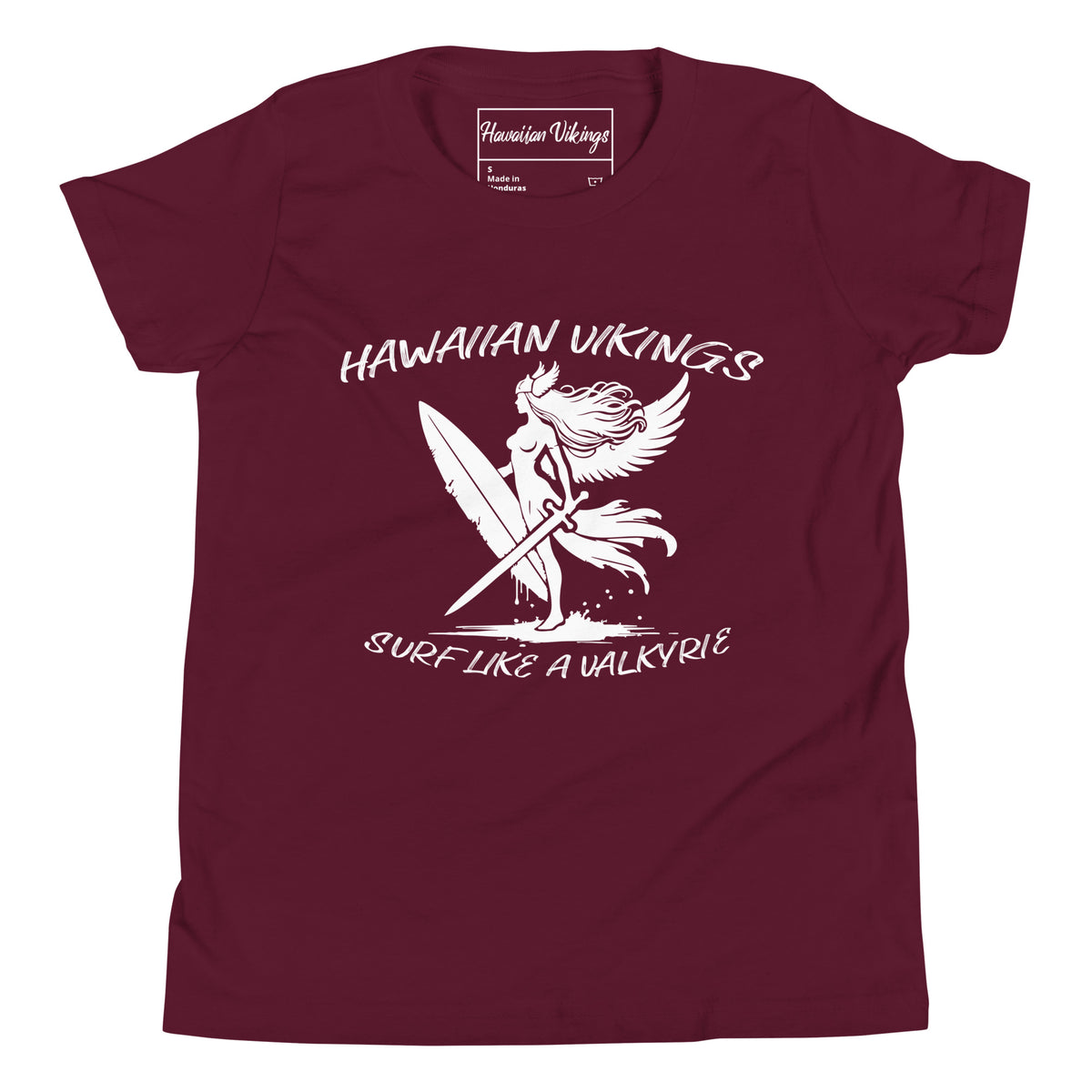 Surf Like a Valkyrie Girl&#39;s T-Shirt - Hawaiian Vikings