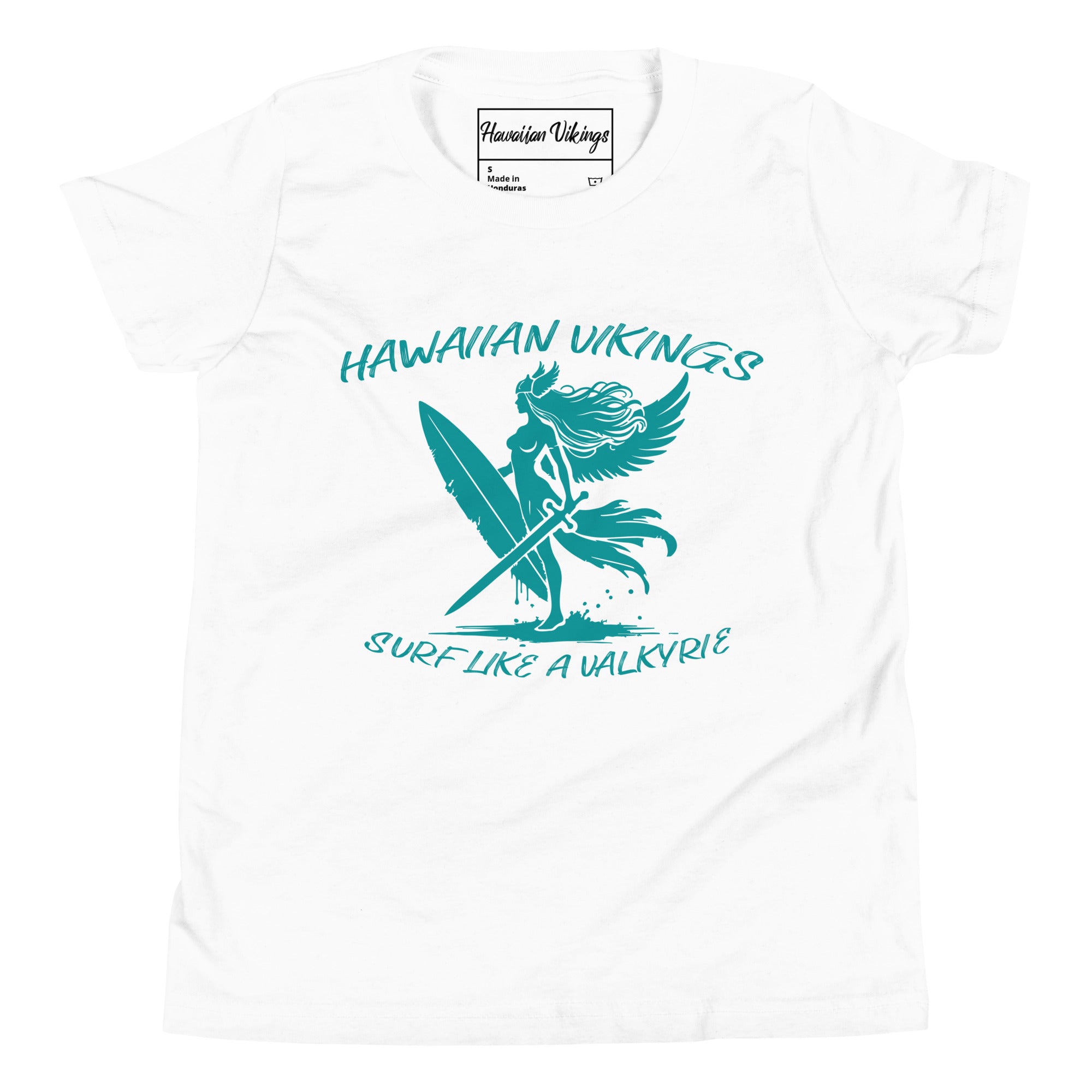 Surf Like a Valkyrie Girl's T-Shirt - Hawaiian Vikings