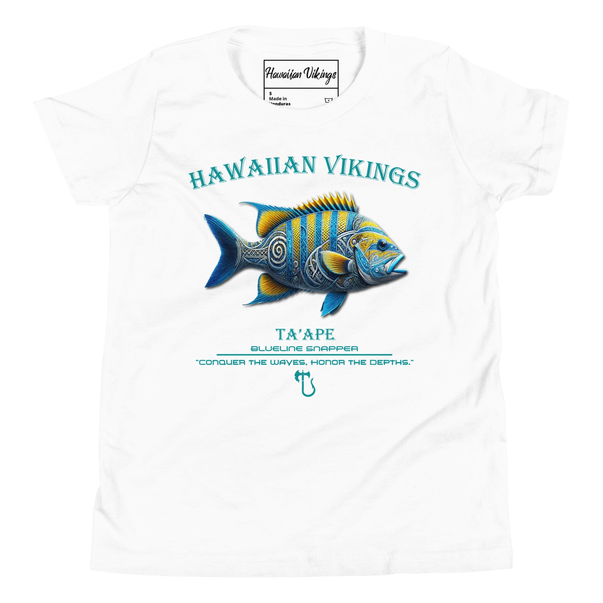 Blueline Snapper Youth Short Sleeve T-Shirt - Hawaiian Vikings