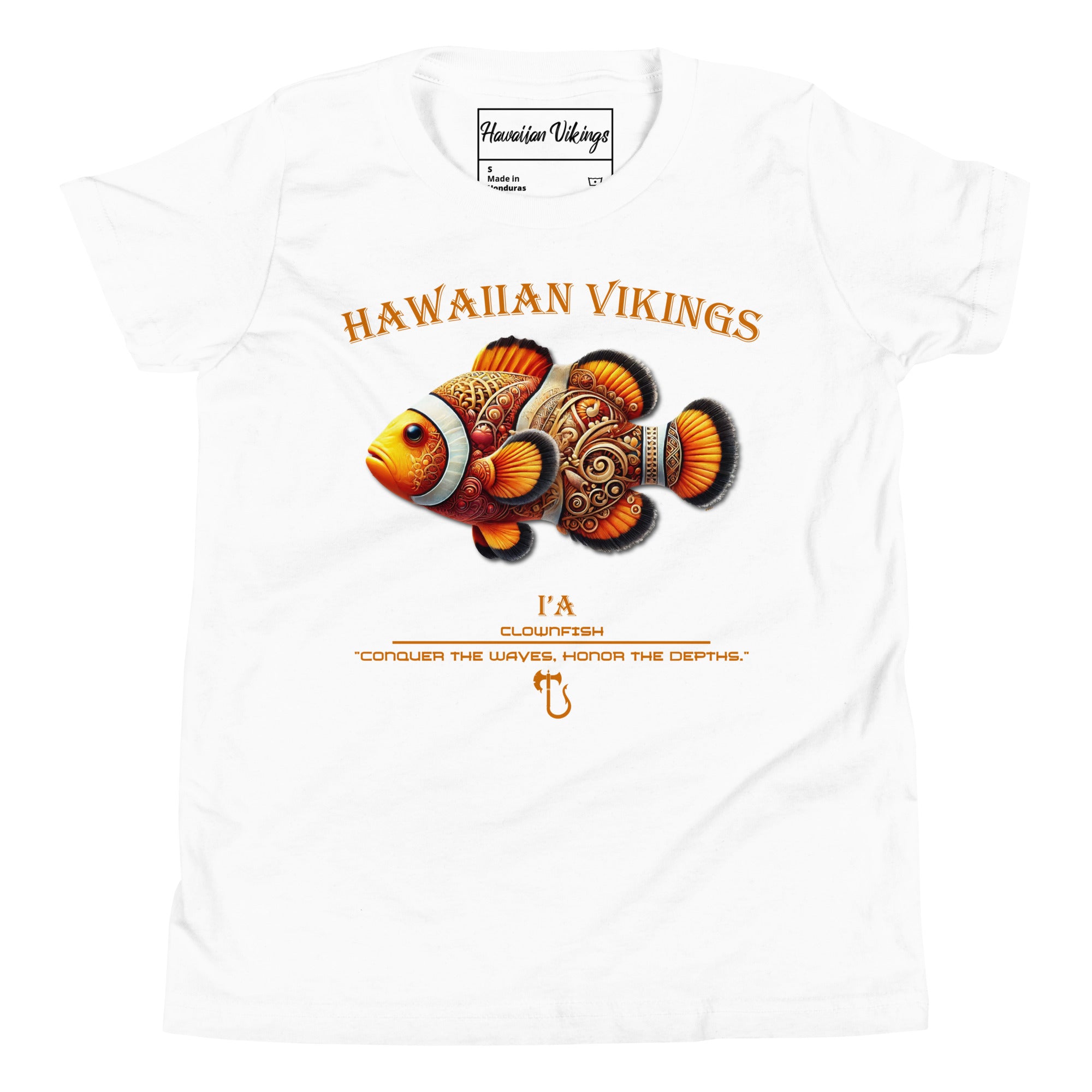 Clownfish Youth Short Sleeve T-Shirt - Hawaiian Vikings