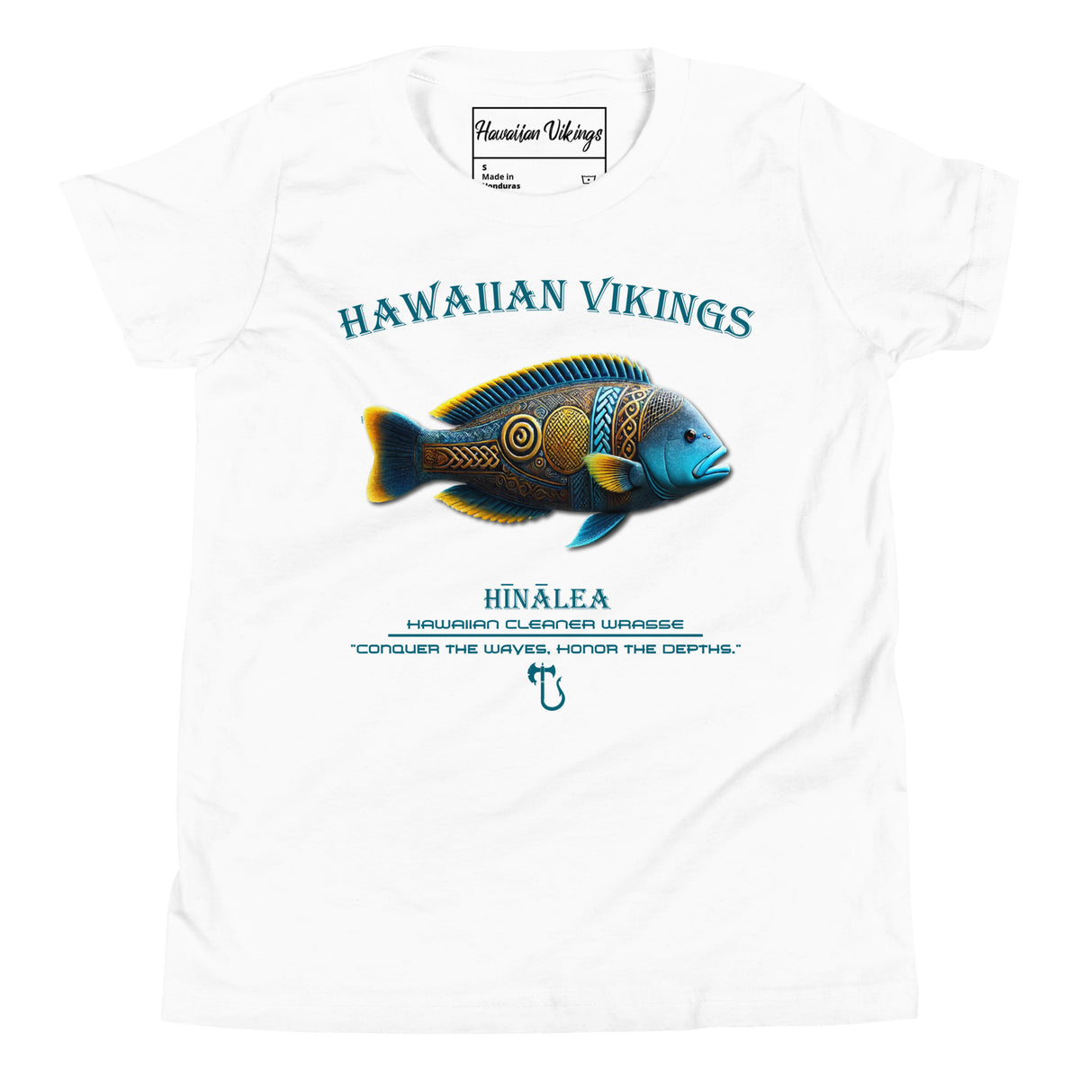 Hawaiian Cleaner Wrasse Youth Short Sleeve T-Shirt - Hawaiian Vikings