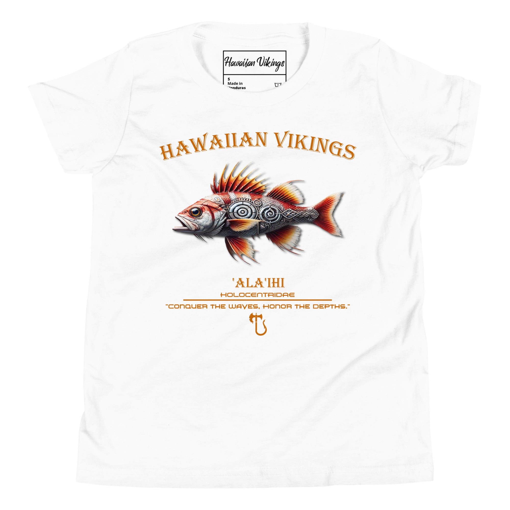 Holocentridae Youth Short Sleeve T-Shirt - Hawaiian Vikings