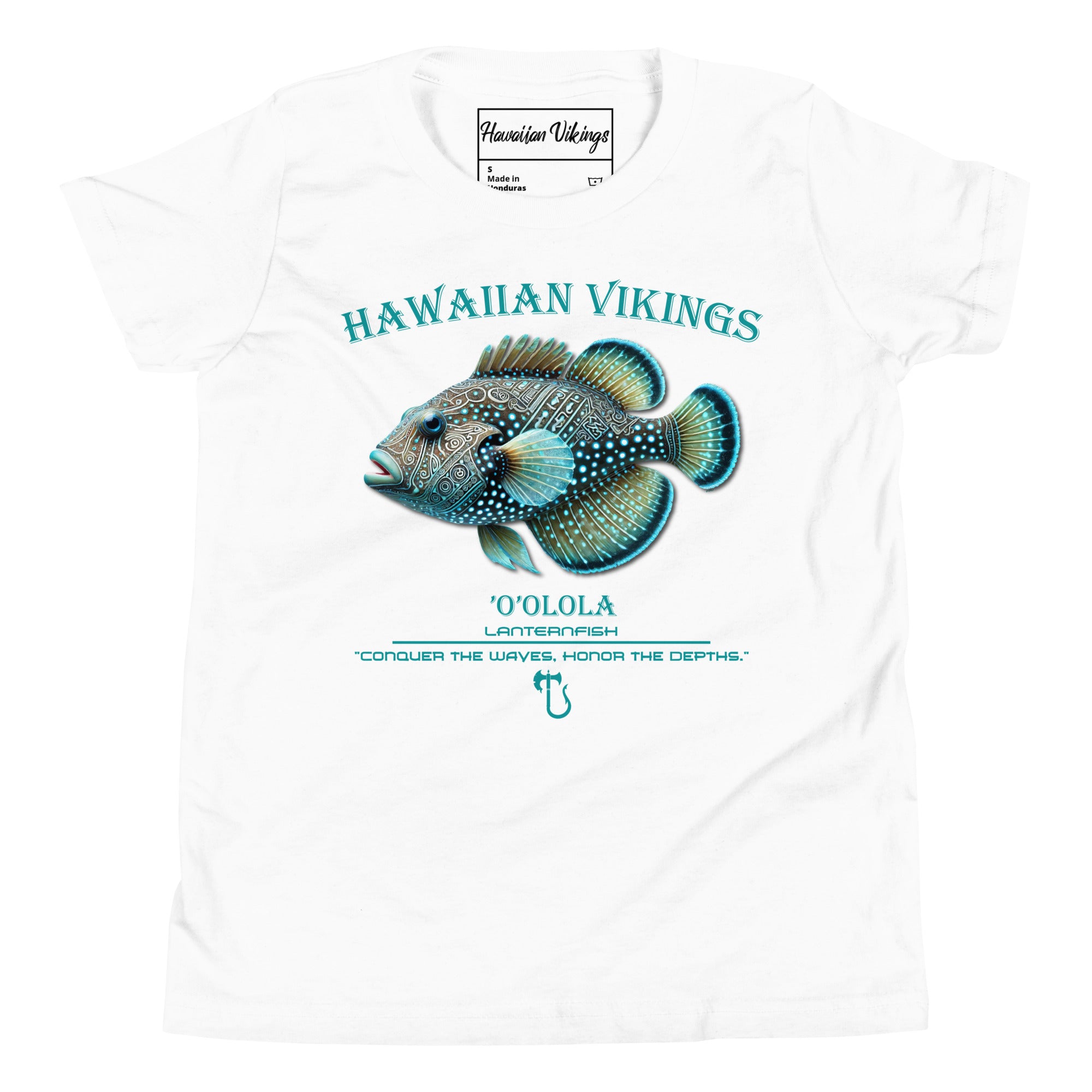 Lanternfish Youth Short Sleeve T-Shirt - Hawaiian Vikings