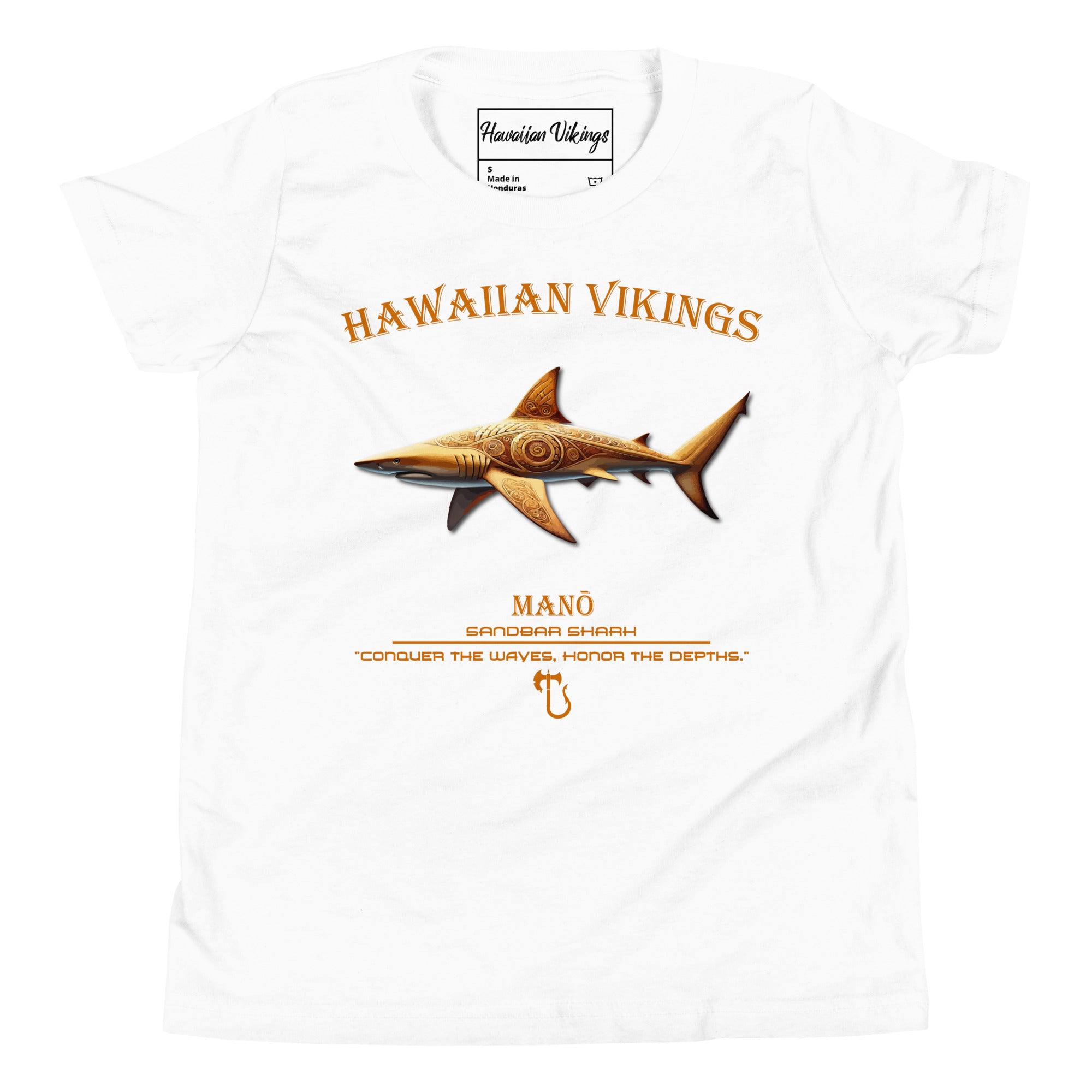 Sandbar Shark Youth Short Sleeve T-Shirt - Hawaiian Vikings